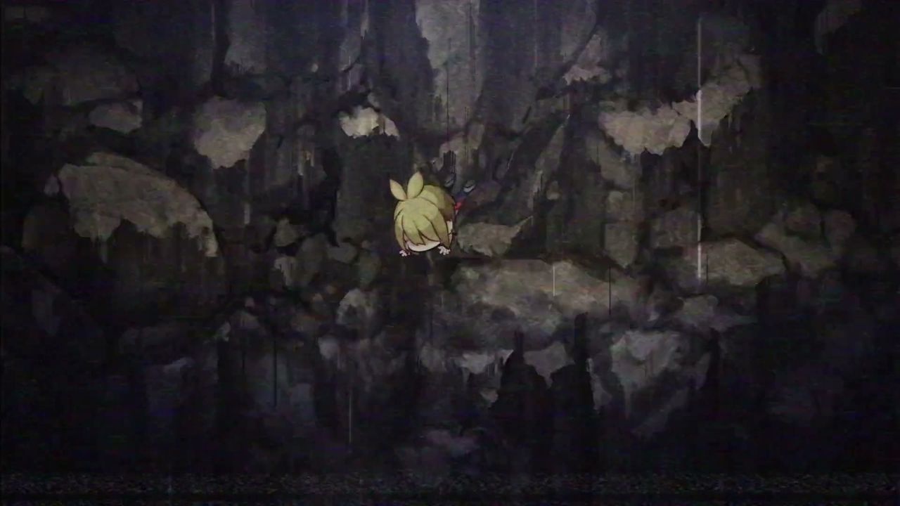 Official Village in the Shade footage: a rock ledge deep in the mountain